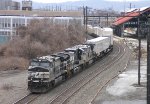 Westbound intermodal train